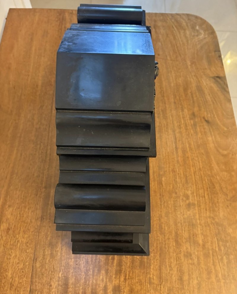 Antique Exceptional Large Victorian Marble Mantel Clock by Philippes Paris – 8 Day Movement - Image 6